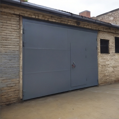 Ворота серого цвета Ворота серого цвета